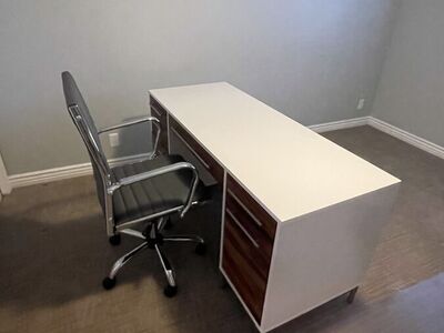 Desk and chair