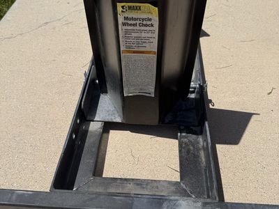 MaxxHaul Motorcycle Wheel Chock (Model 70075)