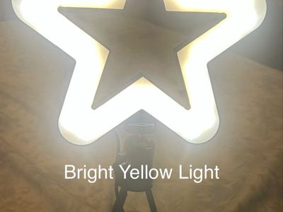Star Shaped Ring Light Tripod with 3 Adjustable Light and Intensity Settings USB Input