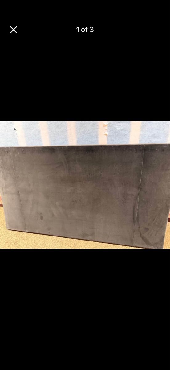 King suede bedframe