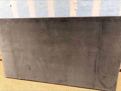 King suede bedframe