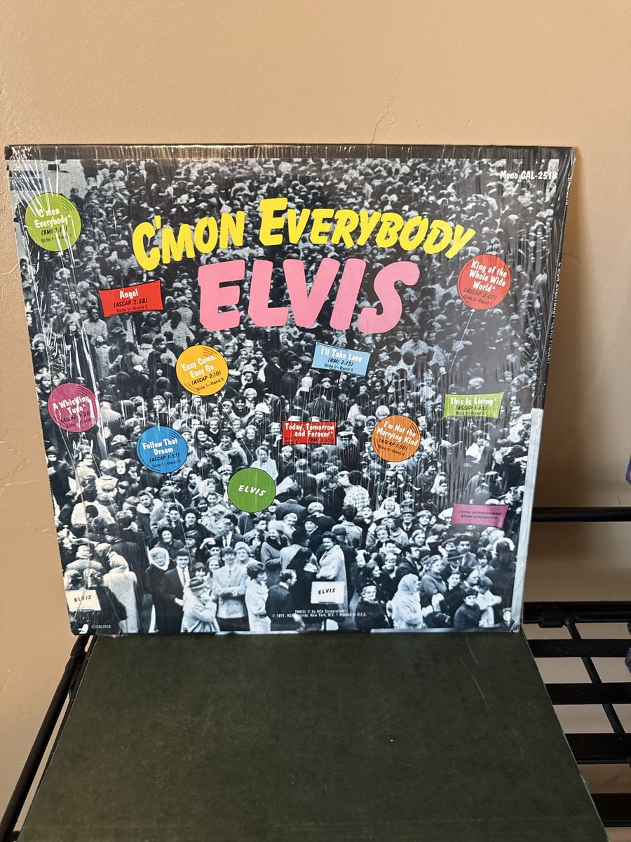 Elvis Presley C'mon Everybody Vinyl LP Record Album Mono CAL-2518