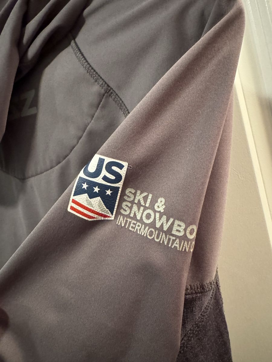 US Ski & Snowboard Intermountain Division (IMD) Gray Hooded Jacket Size Small
