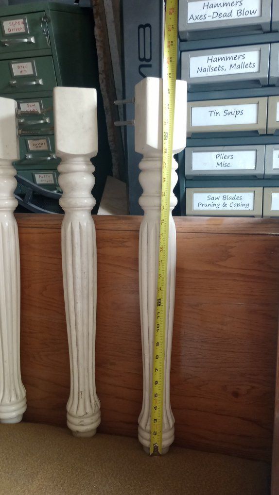 Table Legs Set of 3 Wood