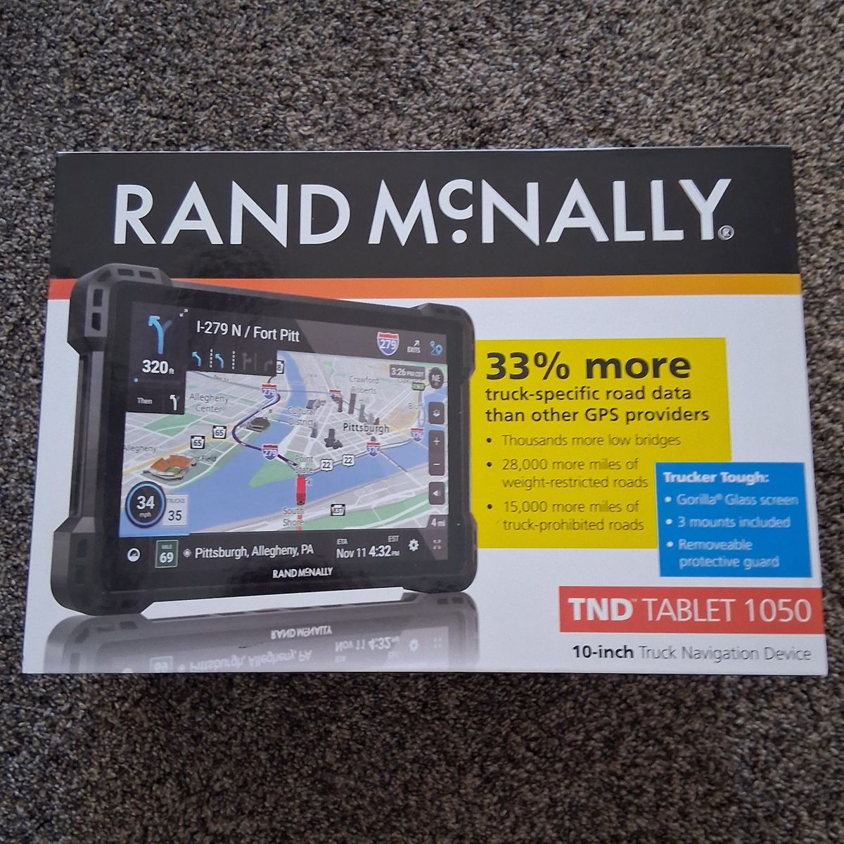 10" Rand McNally GPS Tablet 1050