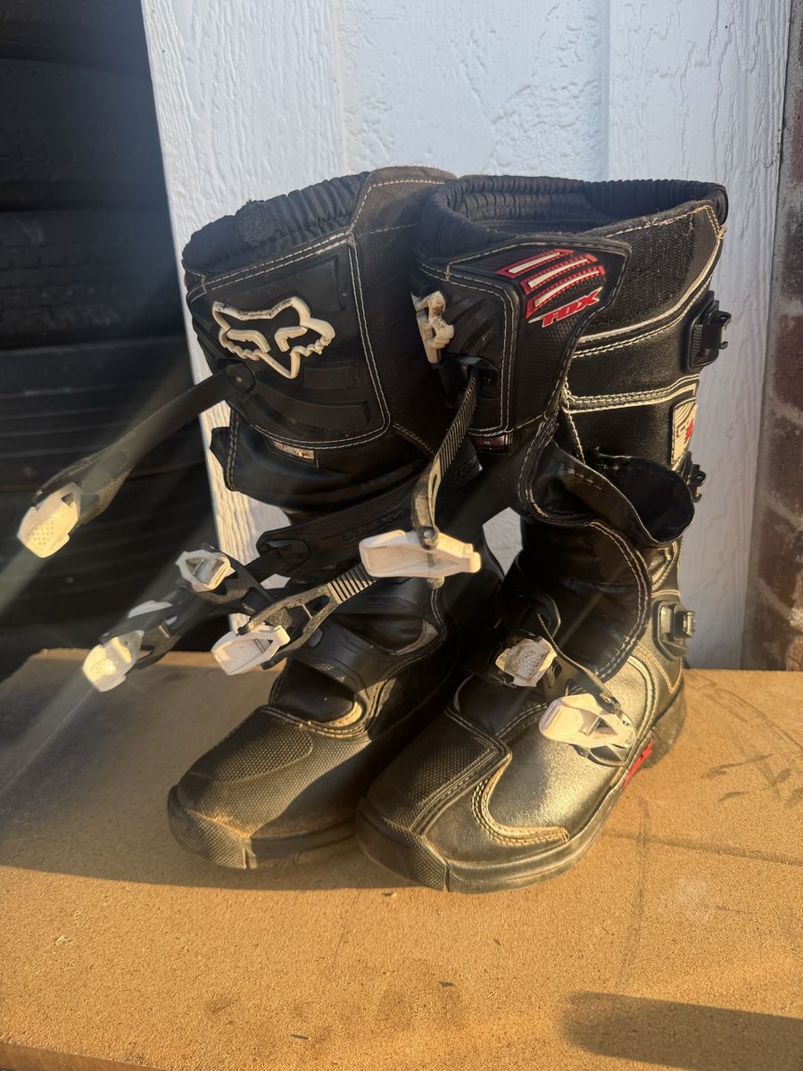 Fox Comp 5 Size 8 Youth Motocross Boots