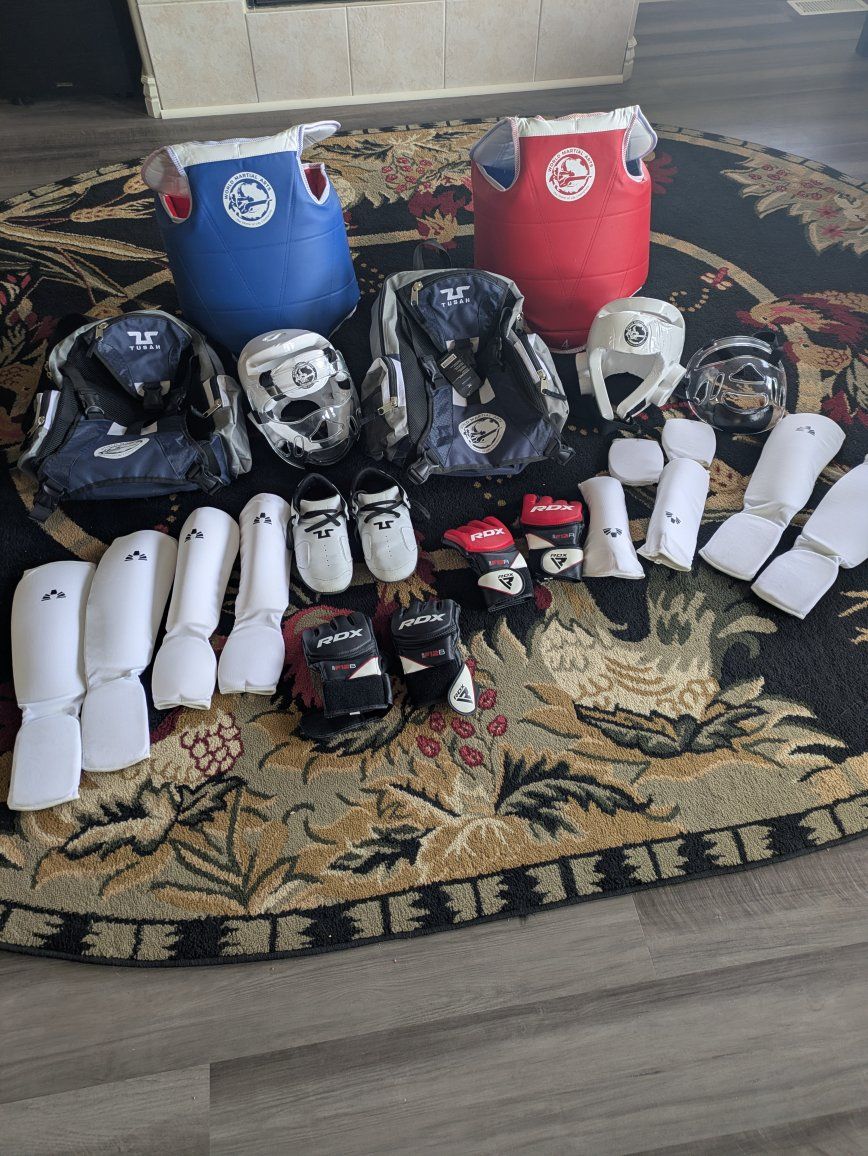 Taekwondo Sparring Gear - 2 Sets