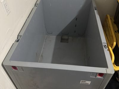 Collapsible Gray Plastic Storage Pallet