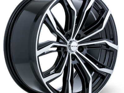 RTX-Series - Black Widow Wheels 20"x9.0, Bolt Pattren 5x114.3, Black Machined Finish
