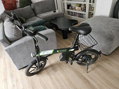 isinwheel U1 PRO Folding Electric Bike with Rear Basket