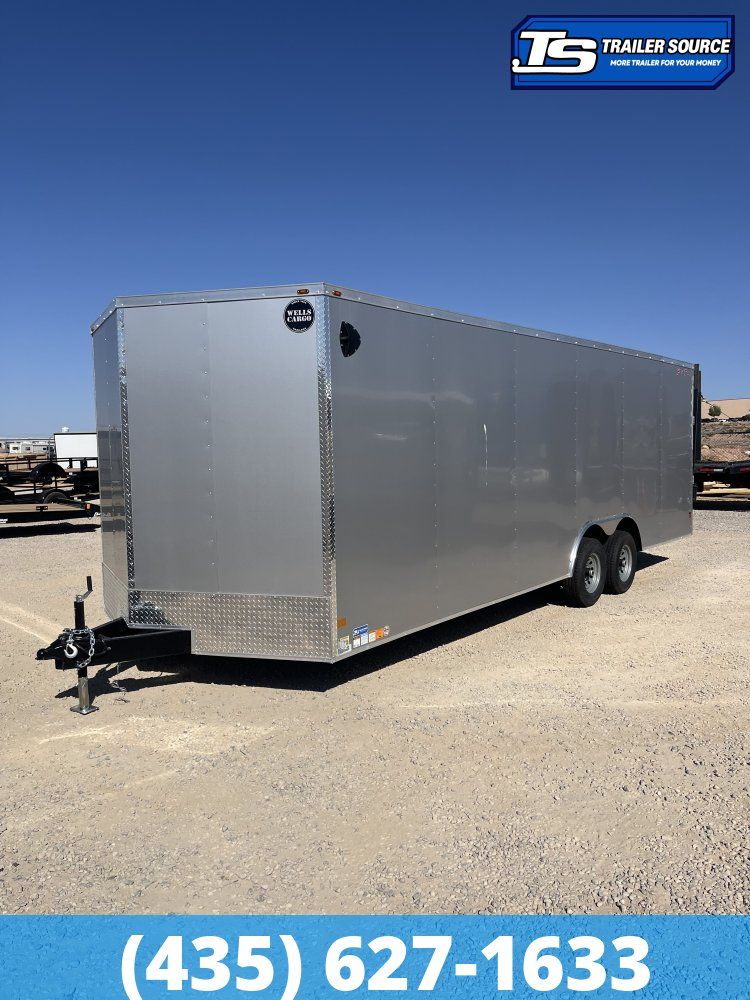 8.5x24 Wells Cargo Fast Trac Deluxe Enclosed Cargo Trailer - 7'0" Interior - 10K GVWR - .080 PolyCor, Dovetail