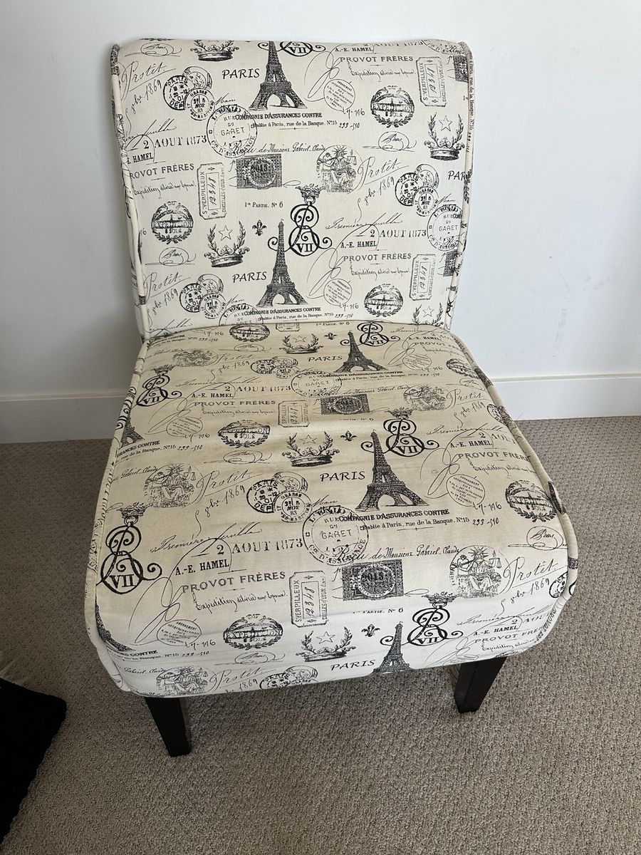 2 Paris accent chairs