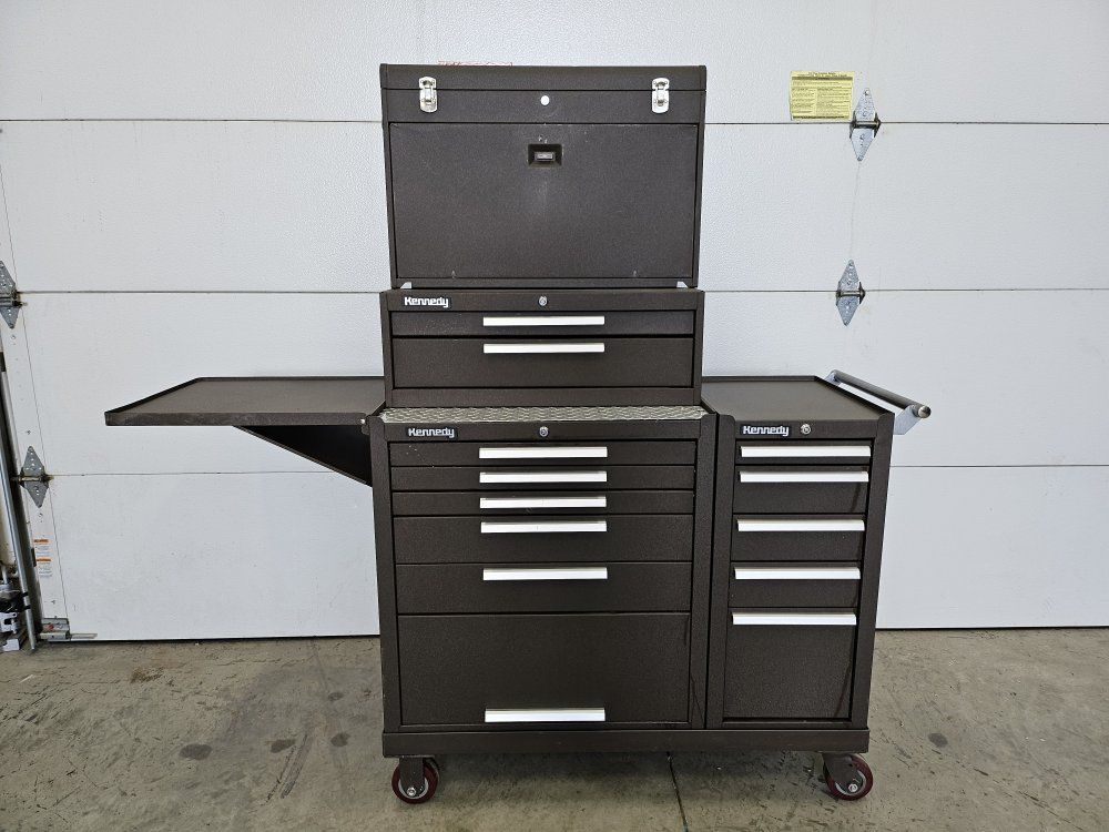 Kennedy Machinest Tool Box, Chest, and Side Cabinet Combo