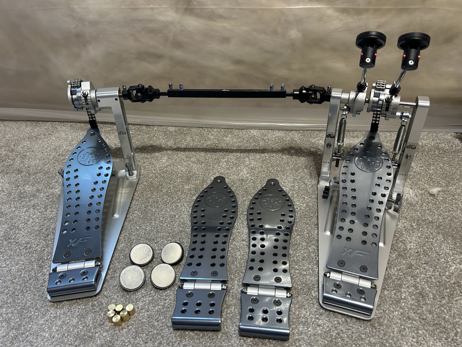 DW MCD Machined Double Bass Pedal with Longboards & Shortboards