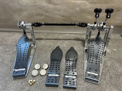 DW MCD Machined Double Bass Pedal with Longboards & Shortboards