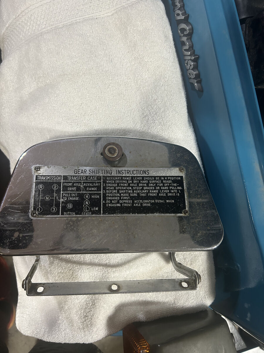 Fj40 early vintage glove box door(chrome)