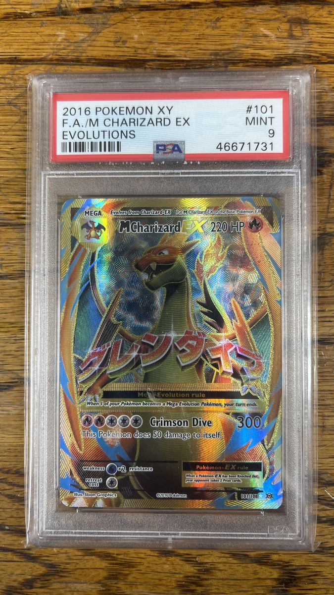 M Charizard EX #101 PSA 9