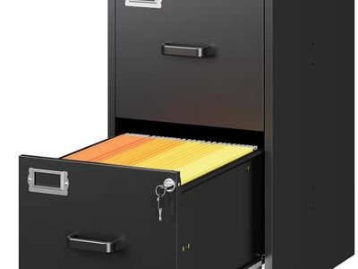 New SISESOL 2-Drawer Metal Vertical Filing Cabinet.