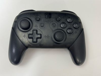 Nintendo Switch Pro Controller / Black Color / Cleaned & Tested