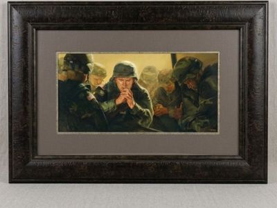 Framed Print Military Soldiers Prayer Artwork