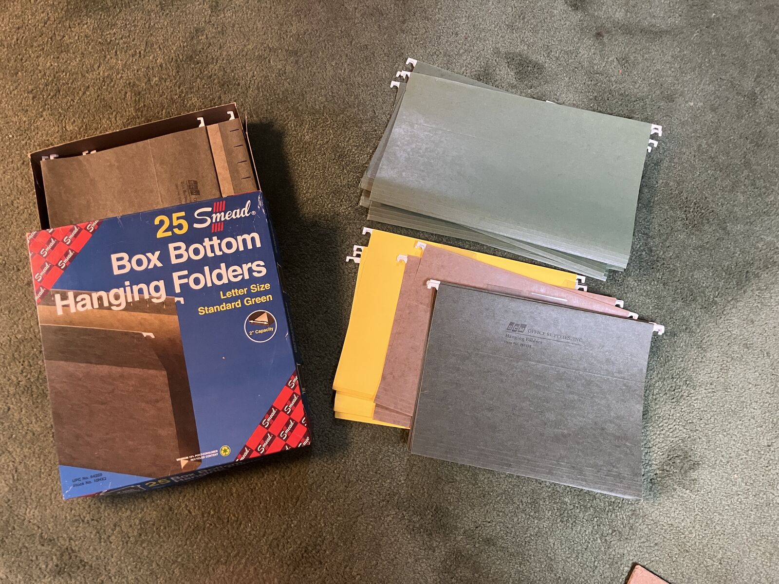 Hanging filing folders