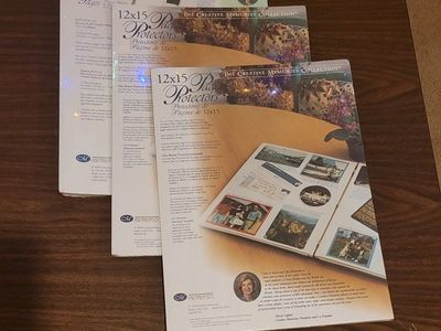 Creative Memories scrapbook pages and protectors