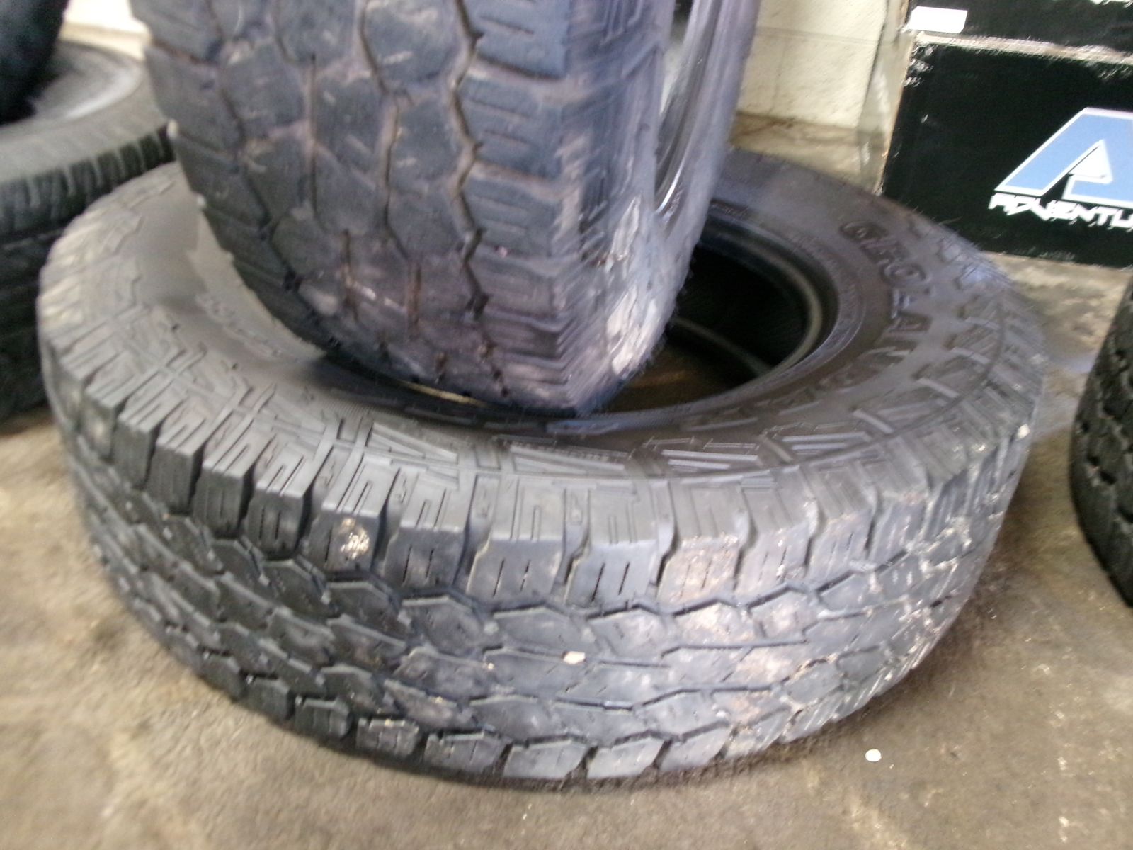 235/70R18 YOKOHAMA GEOLANDAR A/T4 PAIR OF TWO USED TIRES
