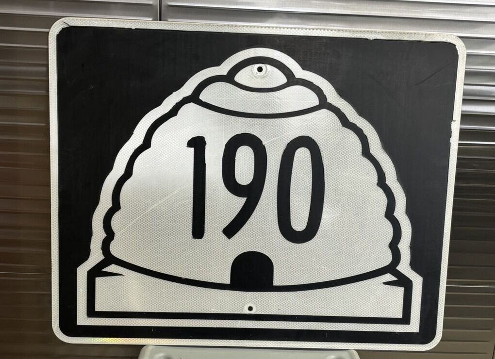 Utah State Route 190 Highway Sign 30x24