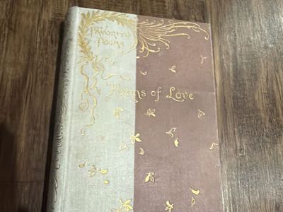 Antique 1893 Favorite Poems Of Love Book