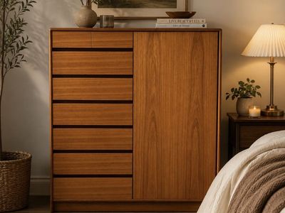 Vintage Danish Teak Gentleman’s Chest / Credenza – Made in Denmark
