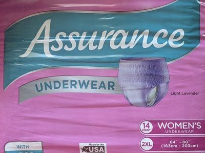 Equate Assurance Women's Underwear size 2X