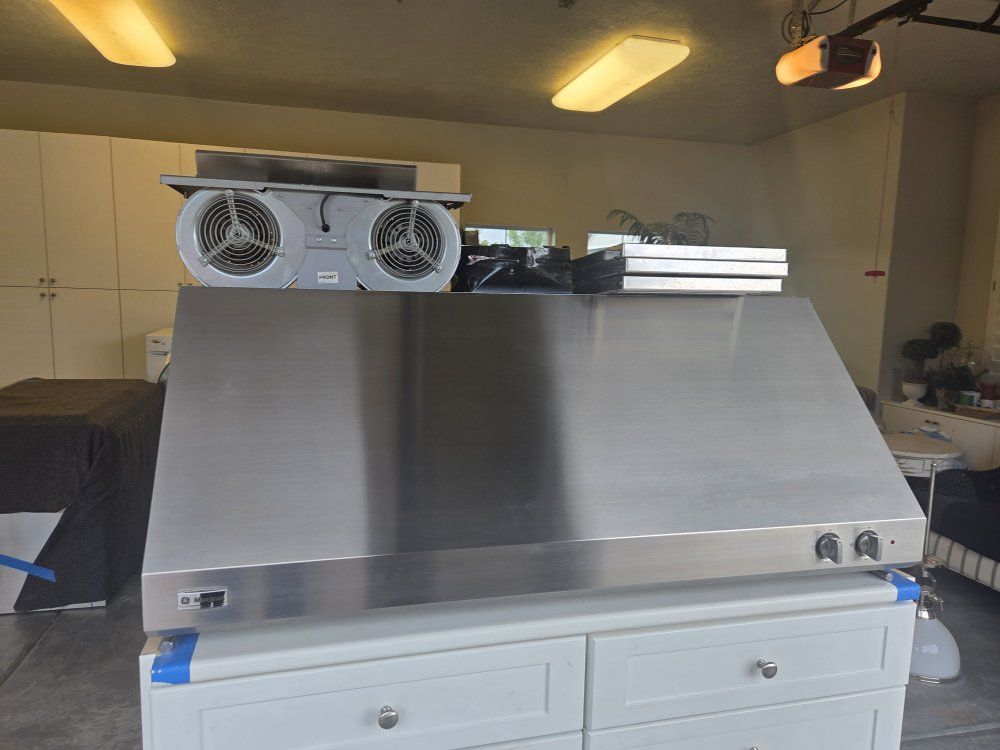 Monogram 48" Stainless Steel Range Hood with Dual Fans - Used