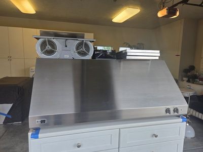 Monogram 48" Stainless Steel Range Hood with Dual Fans - Used
