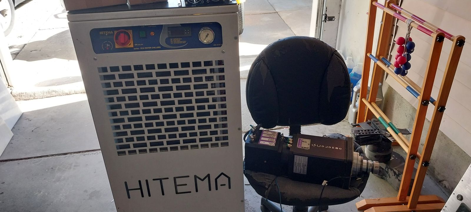 ATC Spindle Motor Water Cooled CNC Giordano Colombo + VFD single phase + Transformer + Chiller + more