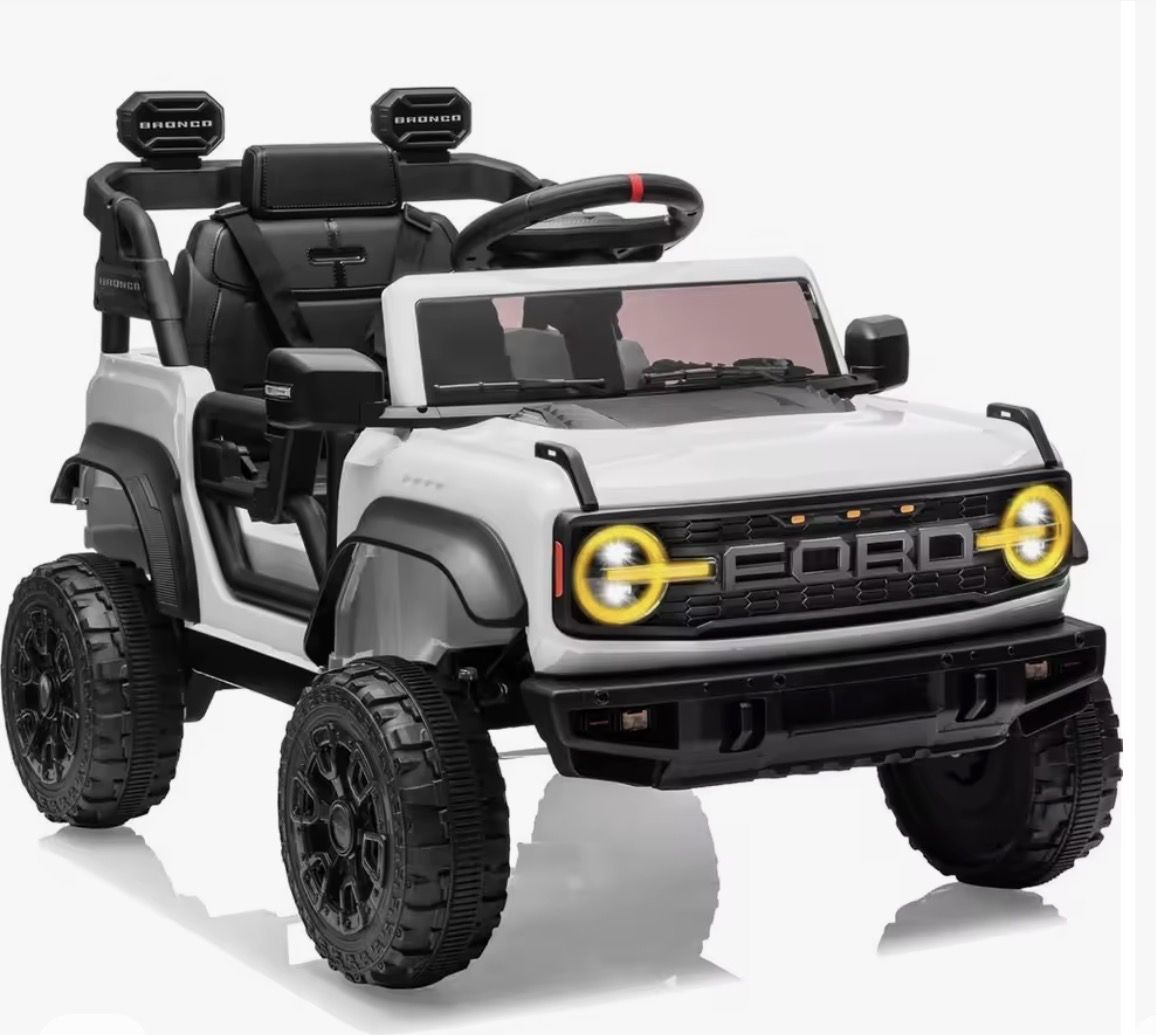 Ford Bronco Raptor 12V Toddler Ride on Toys, Safe