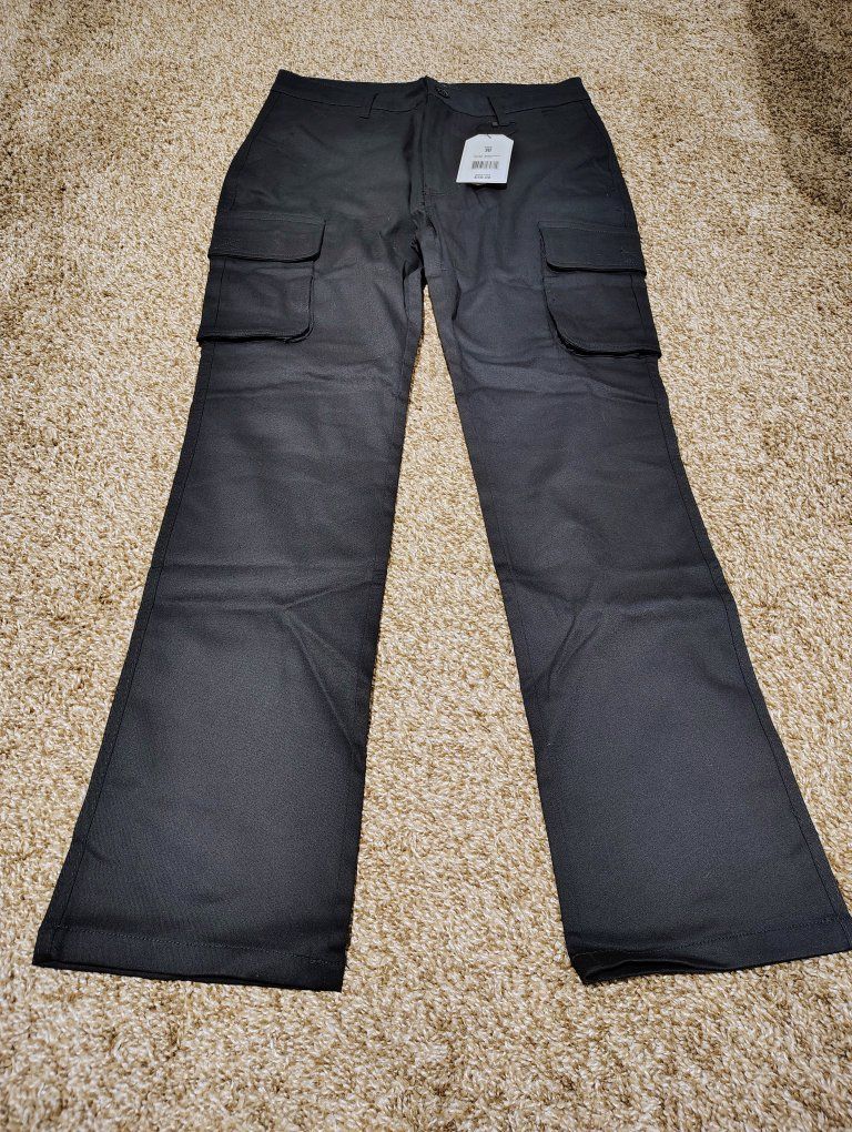 men's cargo pants size 30 black, navy, and khaki