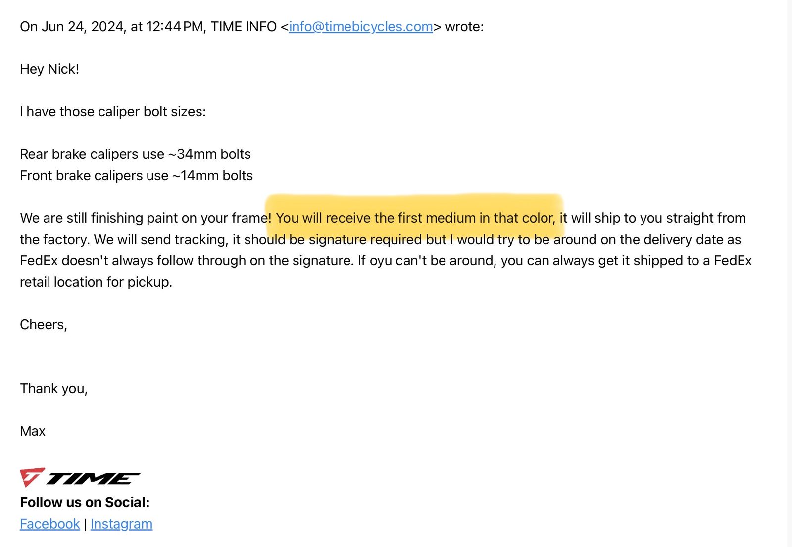 2024 TIME Alpe D’Huez X (38 Max Tire)