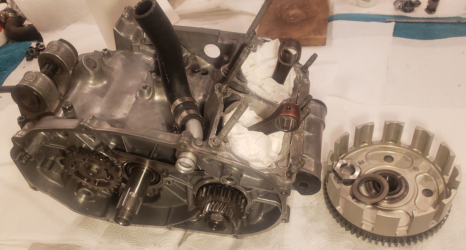 Banshee 4 mil bottom end with lightened trans and new clutch basket and straight cuts