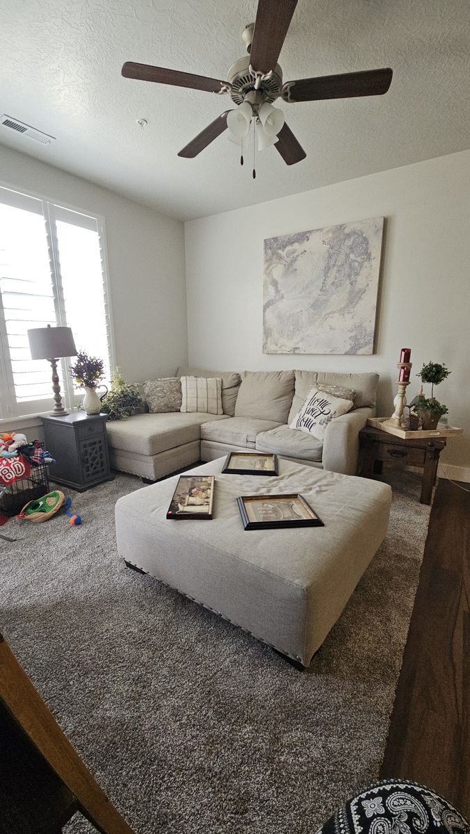 Couch and ottoman for sale