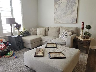 Couch and ottoman for sale