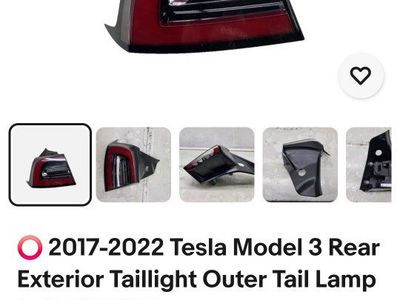 17-22 Tesla left tail light.