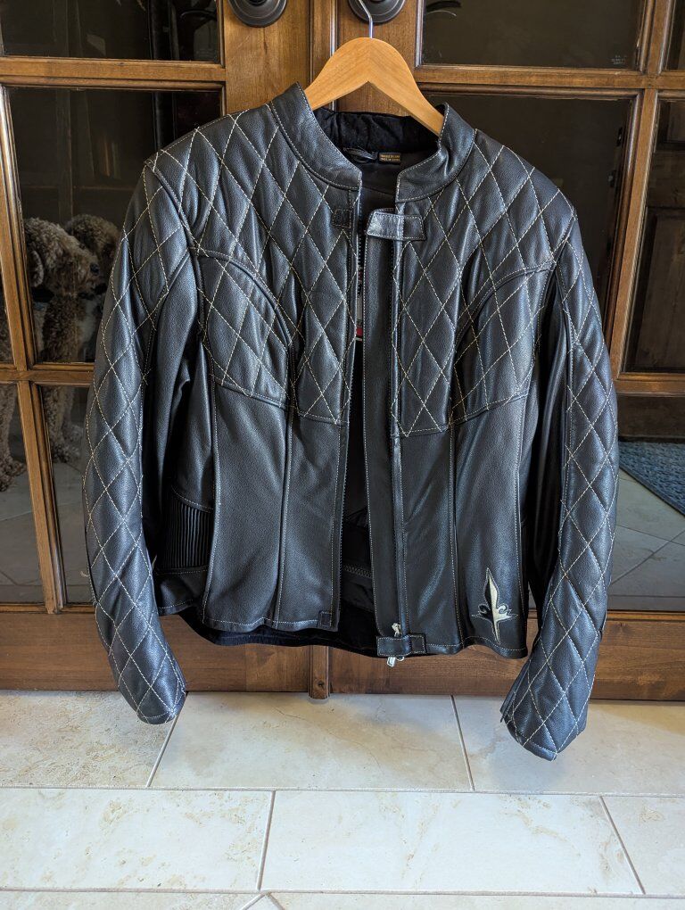 Women's XL Leather Motorcycle Jacket