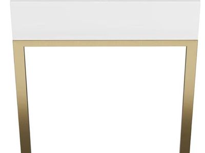 Concorde 24" Rectangle Console Sink with Brushed Gold Legs