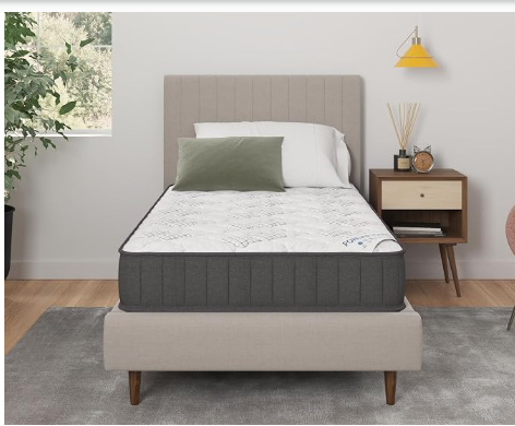  Twin 9" Hybrid Mattress - Medium Firm - Made in USA - Individually Pocketed Coils & CertiPUR-US Foam - Fiberglass-Free - In Box