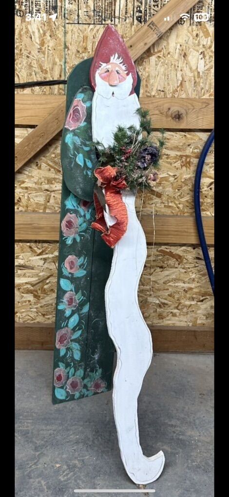 SANTA TALK WOOD DECORATION