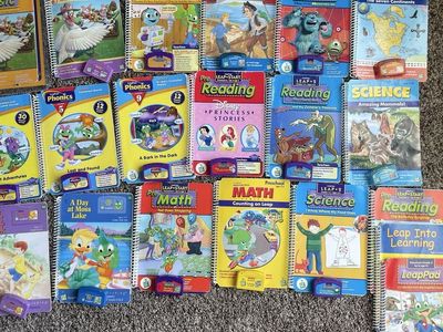 Leap pad books and cartridges