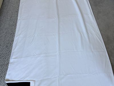 White Blackout Curtain Panel - Energy Efficient Thermal Insulated Window Treatment