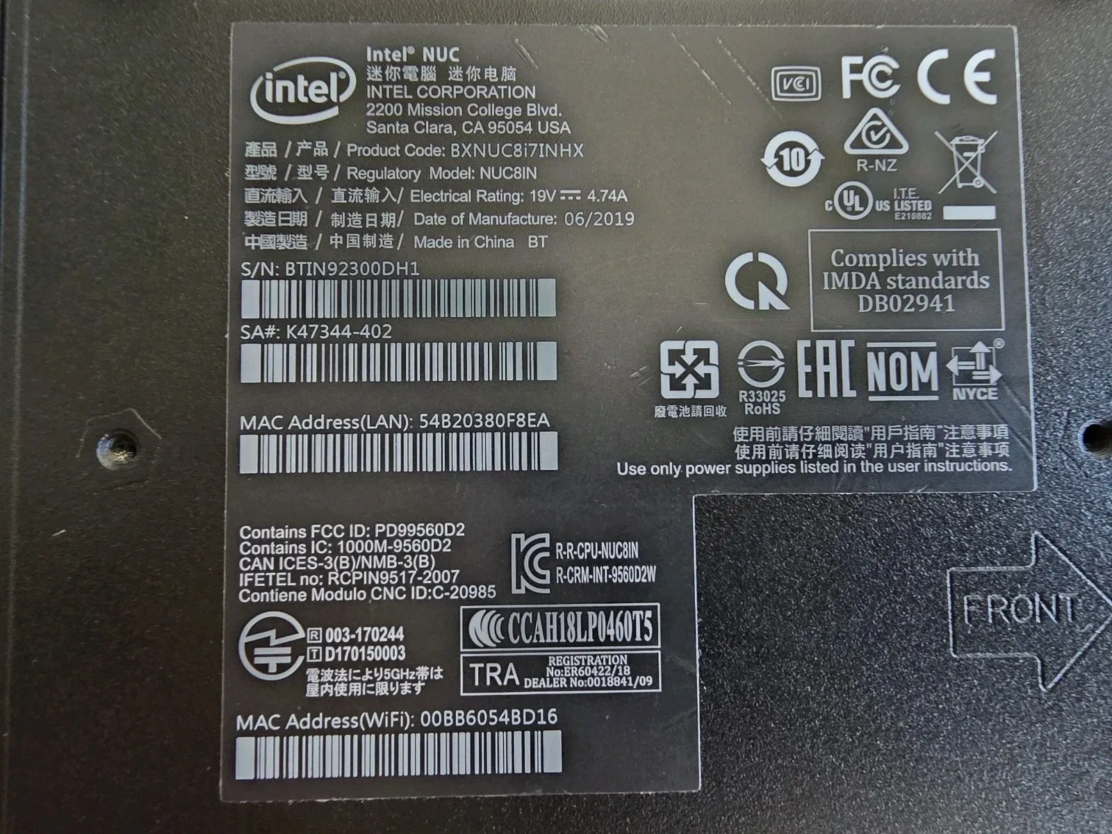 INTEL NUC I7 GAMING / MEDIA MINI PC