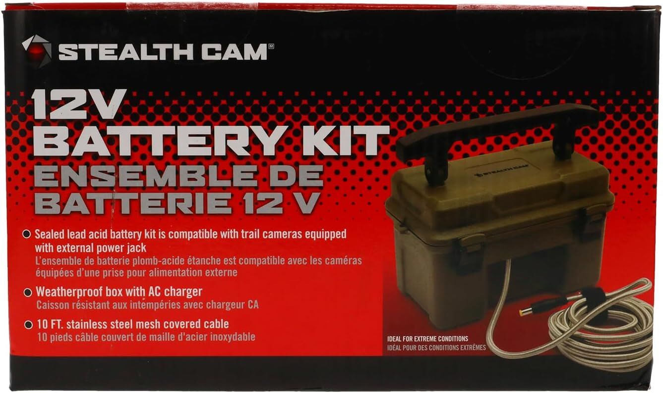 Trail Camera 12V Battery & Box Kit