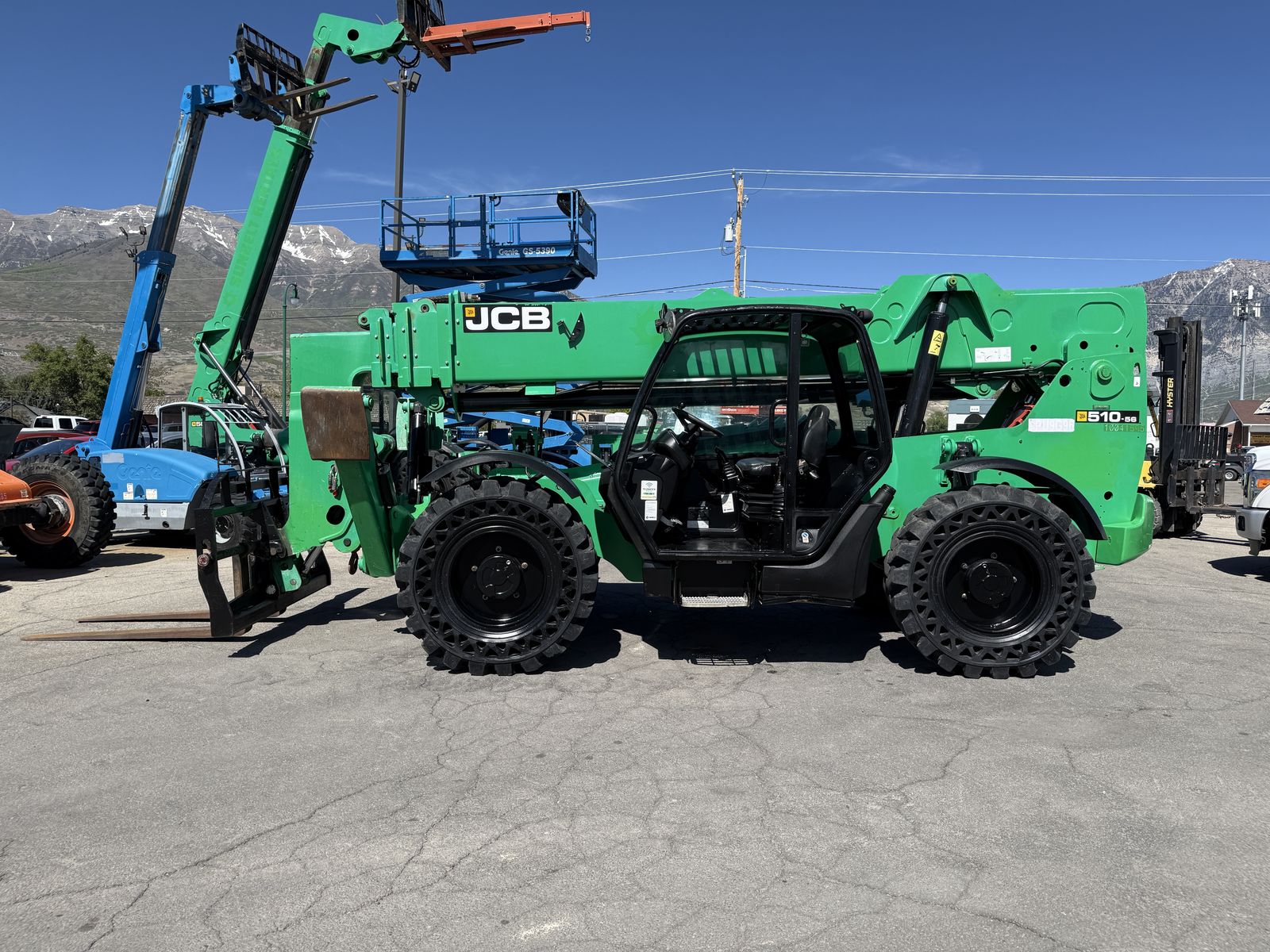 Used Telehandler Forklift 2018 JCB 510-56 4x4x4 10,000 LB 56'